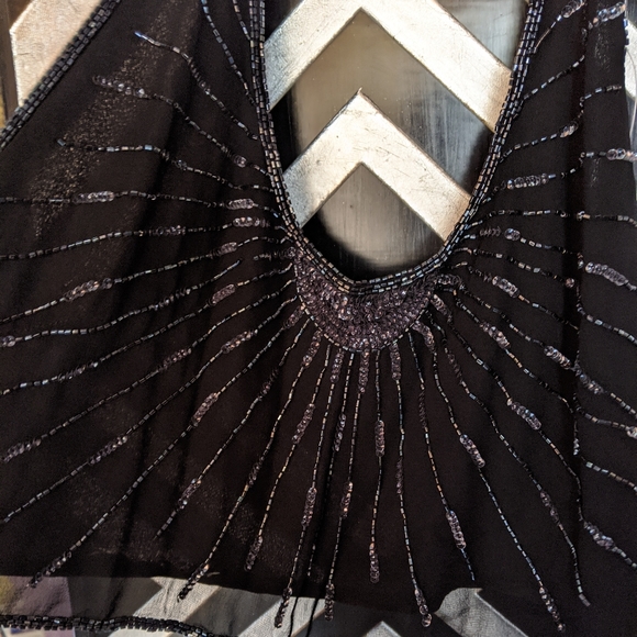 NWT Beaded Halter Wrap Top - Picture 6 of 16